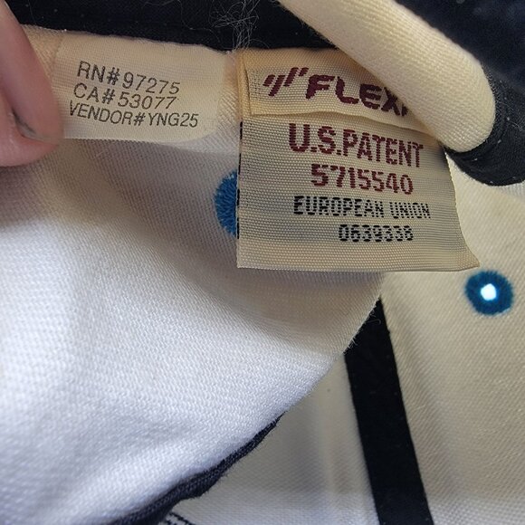 Fox Racing Small Medium White Blue Fitted Hat Motorcycles Motorcross Casual - Picture 6 of 10